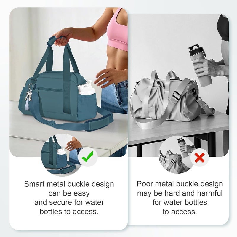 cysiyu Mini Gym Bag for Women Girls Small Gym Tote Bag with Wet Compartment Waterproof Travel Duffle Bag Cute Workout Sport Bag - Image 5